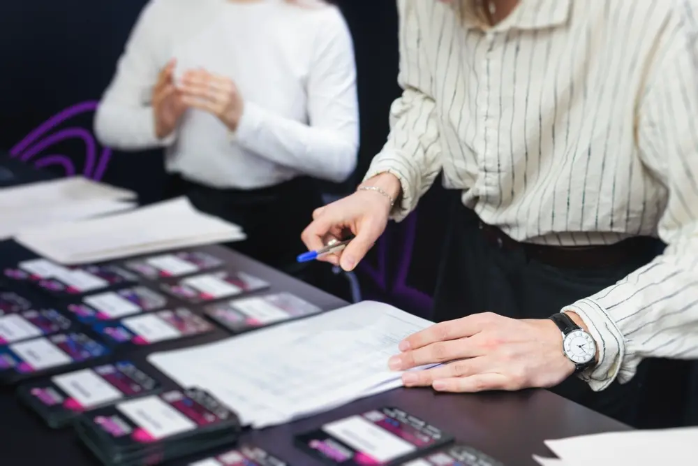 Event registration and delegate check-in management for VIP guests and event attendees