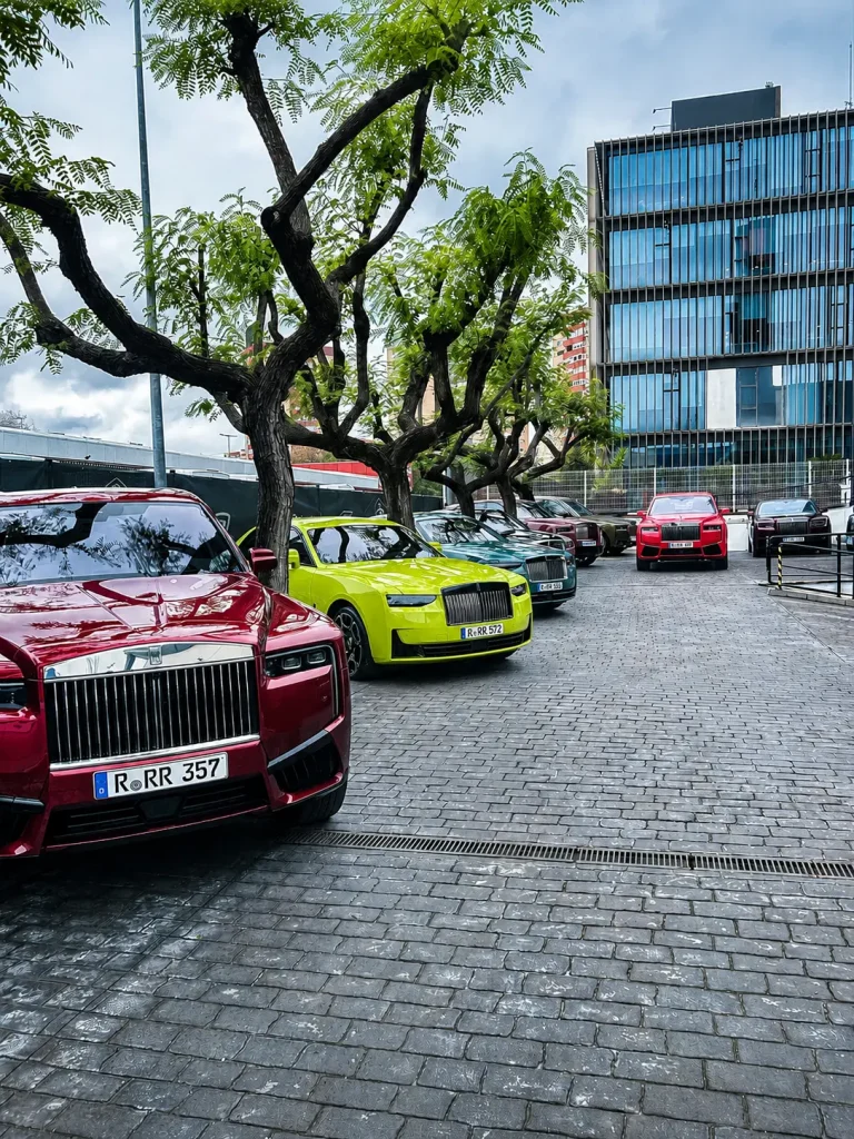 Rolls-Royce fleet supporting VIP guests and luxury transportation for high-profile events