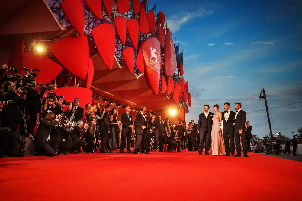 Venice Film Festival red carpet with VIP chauffeur and event transportation services in Venice