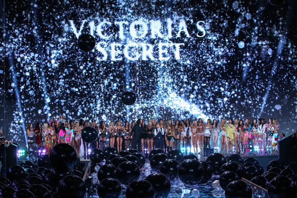 Victoria’s Secret Fashion Show with models and large-scale stage production